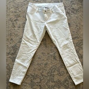 Liz Lange White Maternity Jeans